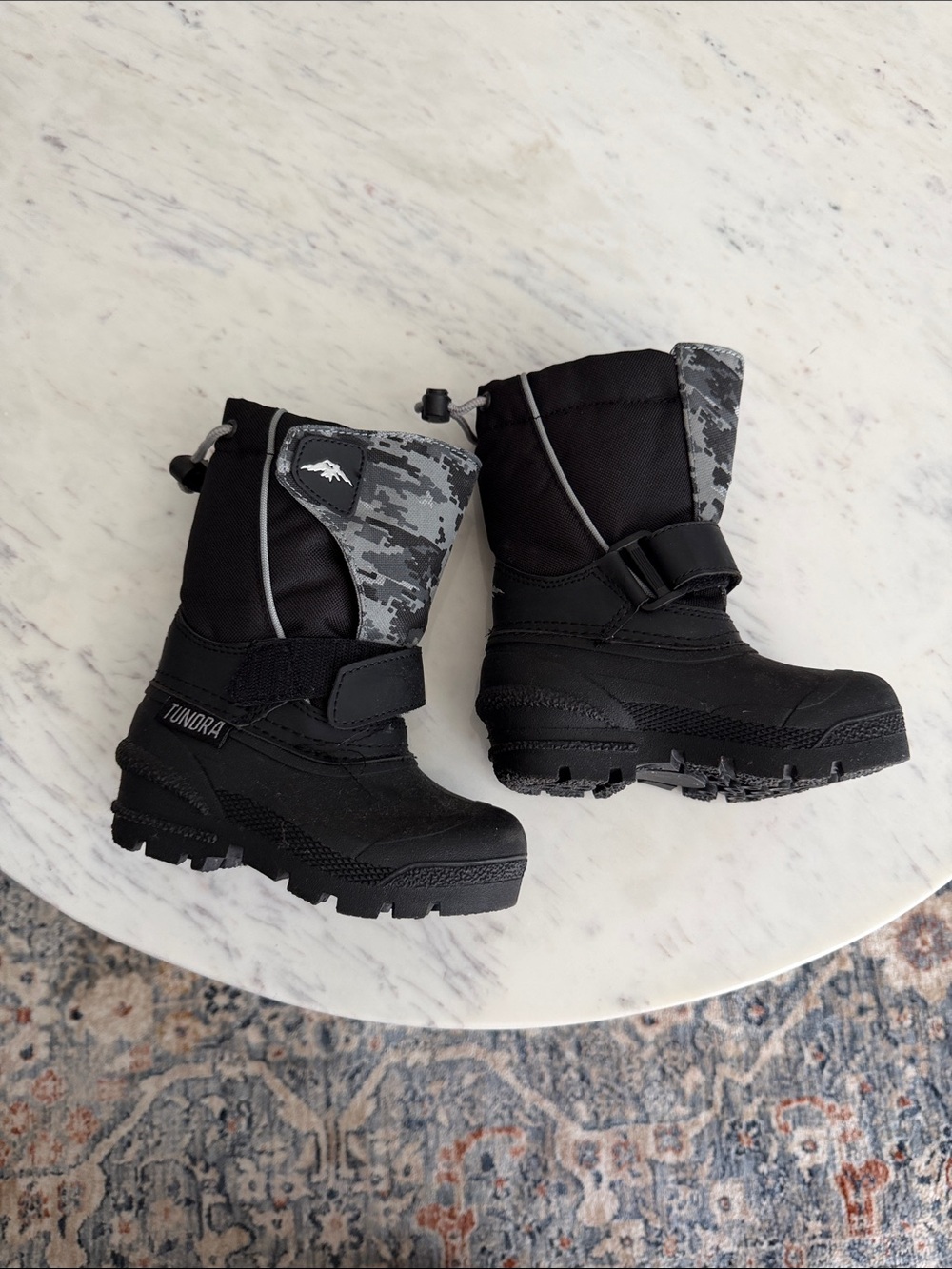 Kids Black Winter Boots